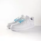 lacets de couleurs dégradés Cloud de la marque Sweetlaces sur une paire de Nike Air Force 1 Low