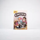 packaging Chococo sous forme de boîte de céréales de la marque de lacets de couleurs Sweetlaces
