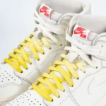 paire de lacets de couleur en dégradé Banana jaune de la marque Sweetlaces