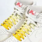 paire de lacets de couleur en dégradé Lemon jaune de la marque Sweetlaces