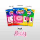 Pack Lady composé de 3 lacets de couleur en dégradés Sweetlaces