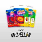 Pack Medellín composé de 3 lacets de couleur en dégradés Sweetlaces