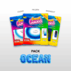 Pack Ocean composé de 3 lacets de couleur en dégradés Sweetlaces