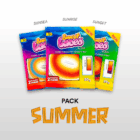 Pack Summer composé de 3 lacets de couleur en dégradés Sweetlaces