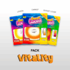 Pack vitality composé de 3 lacets de couleur en dégradés Sweetlaces